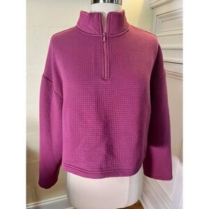 NIKE Tech Pack Womens Sweatshirt Pullover loose fit SZ S Rose 1/4 Zip CT0882 528